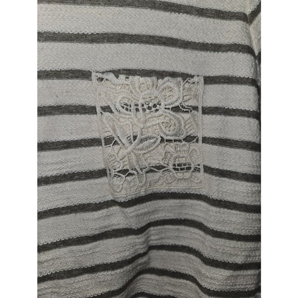 Matilda Jane Sweater Top Women's Large Knit Embroidered Striped Floral - Picture 7 of 10